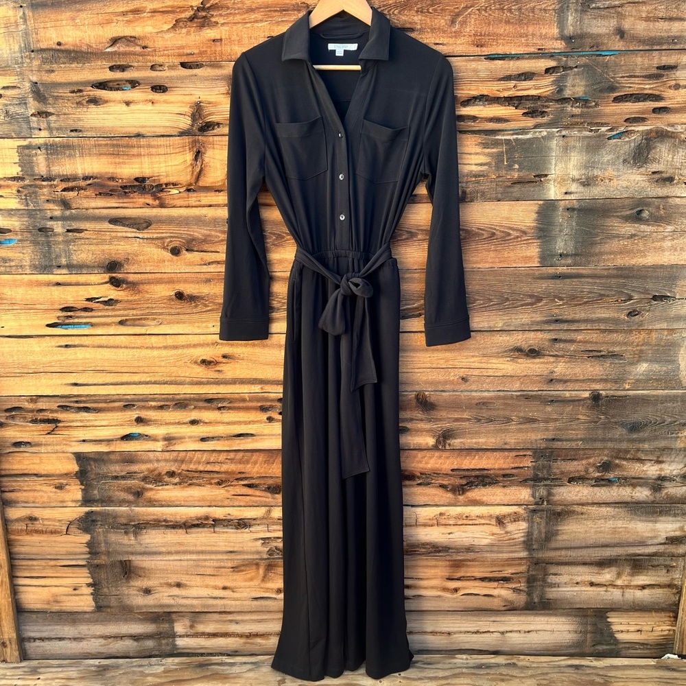 CHICO’S | Black Long Sleeve Jumpsuit S